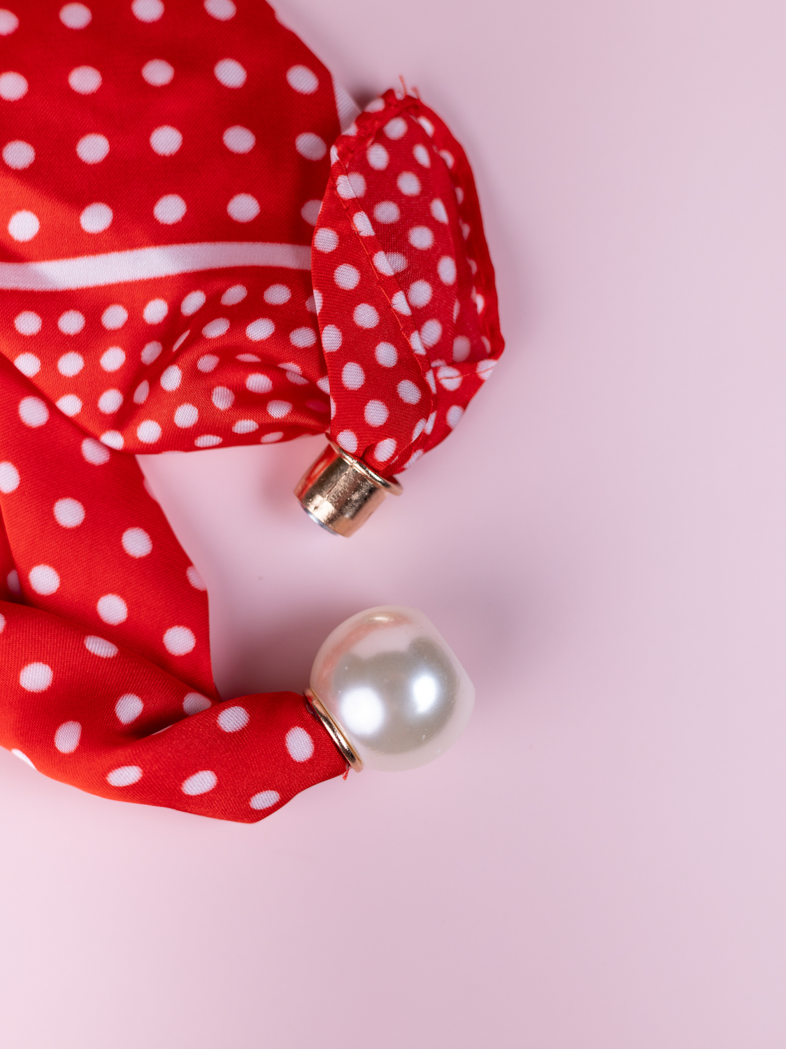 She Has Style Scarf - Red & White Polka Dot