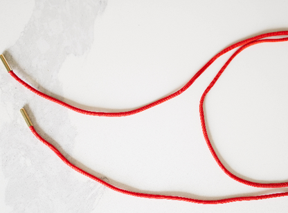 Red Cord Wrap Necklace