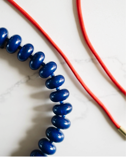 Red Cord Wrap Necklace